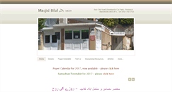 Desktop Screenshot of masjidbilal.info